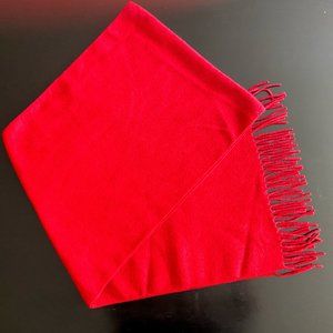 Jos. A. Bank 100% Cashmere Scarf Red